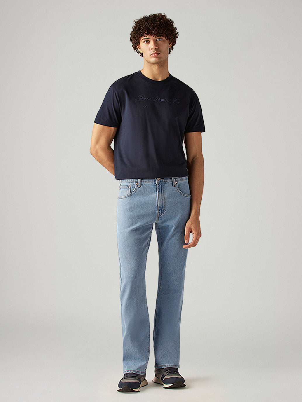 Men's 517 Light Blue Bootcut Fit Mid Rise Jeans - Front View