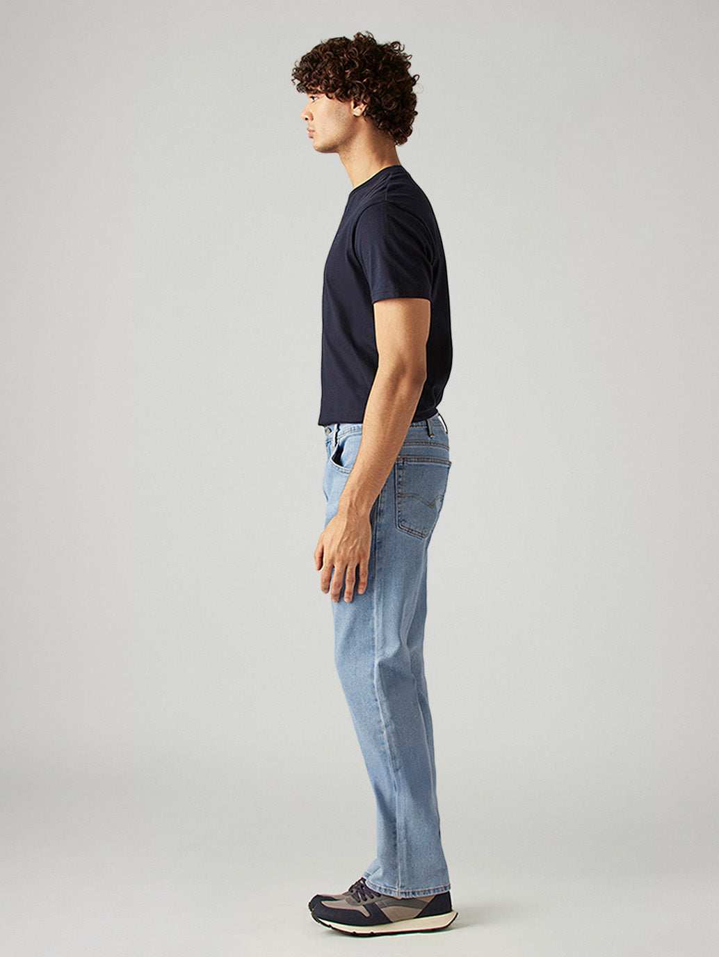 Men's 517 Light Blue Bootcut Fit Mid Rise Jeans - Side View