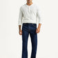 Men's 517 Dark Blue Bootcut Mid Rise Jeans - Front View