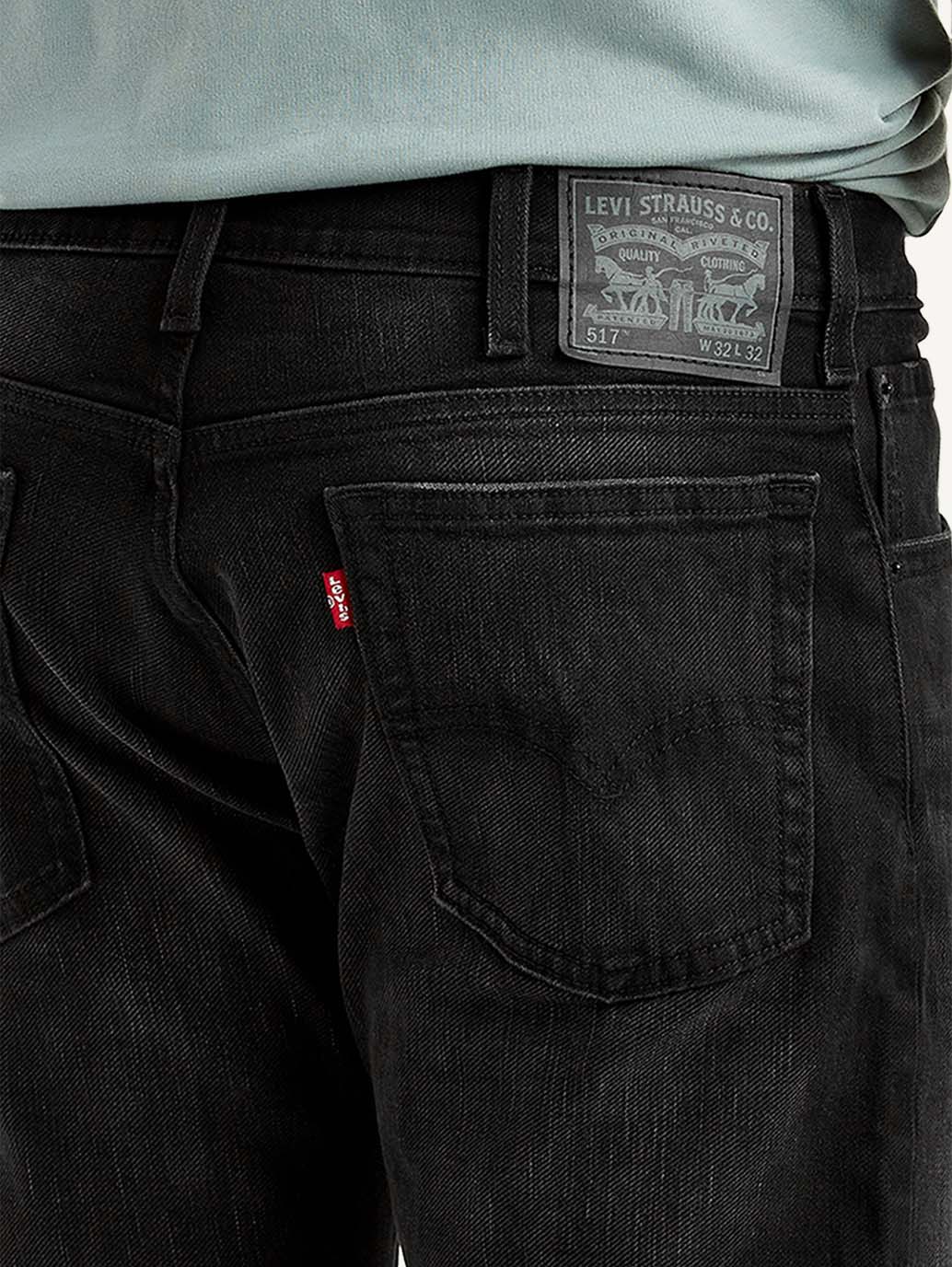 Men's 527 Black Bootcut Fit Hyper Stretch Jeans - Detail View