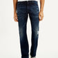 Men's 517 Dark Blue Bootcut Fit Mid Rise Selvedge Jeans - Front View