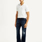 Men's 517 Dark Blue Bootcut Fit Mid Rise Selvedge Jeans - Side View