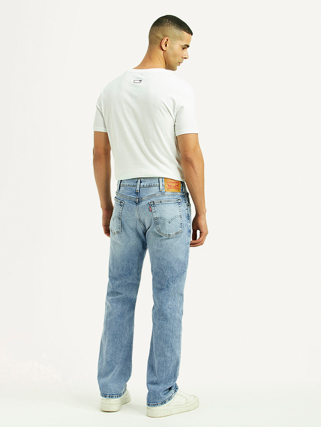 Men's 517 Light Blue Bootcut Fit Mid Rise Jeans - Back View
