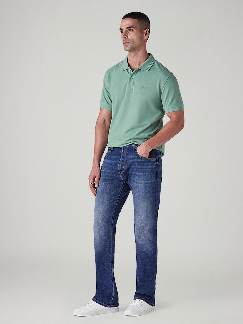 Men's 517 Indigo Bootcut Fit Mid Rise Jeans