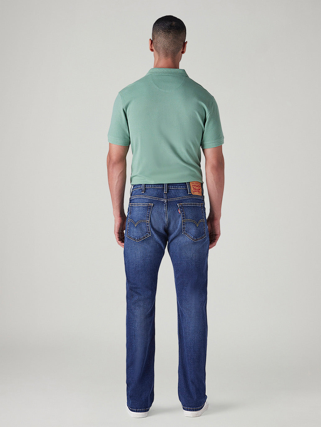 Men's 517 Indigo Bootcut Fit Mid Rise Jeans - Back View