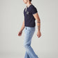 Men's 517 Light Blue Bootcut Fit Mid Rise Hyper Stretch Jeans - Side View
