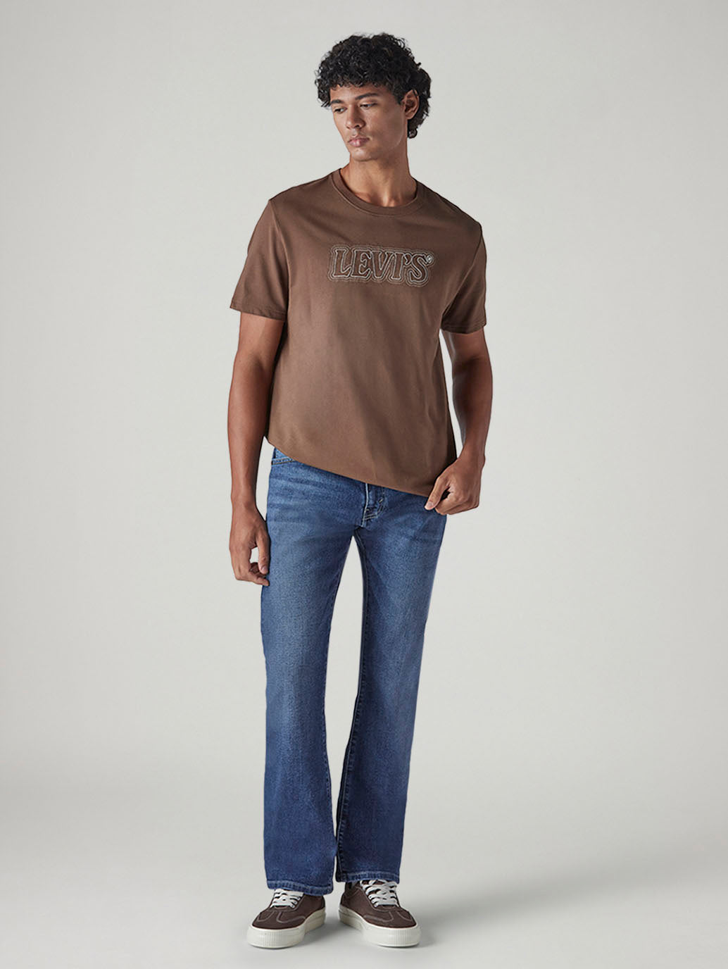 Men's 517 Blue Bootcut Fit Mid Rise Jeans