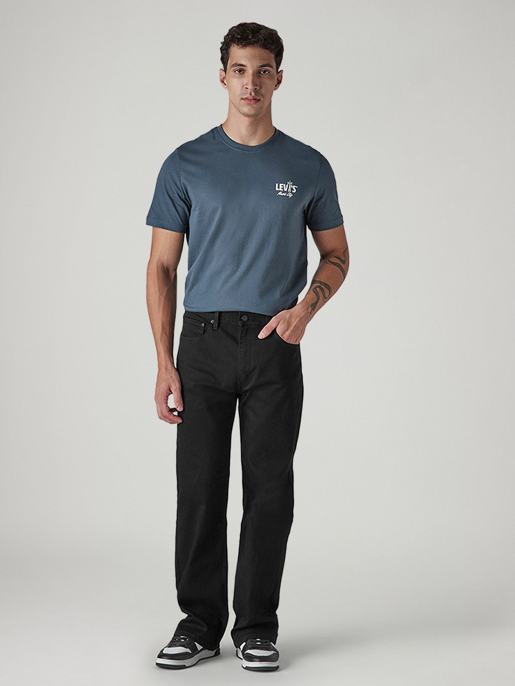 Men's 517 Black Bootcut Fit Mid Rise Jeans