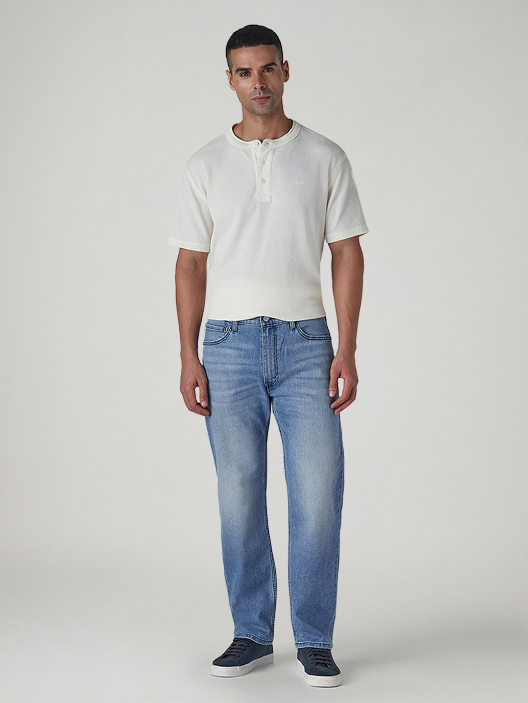 Men's 517 Light Indigo Bootcut Fit Mid Rise Kooltex Jeans - Front View