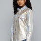 Women's Printed Regular Fit Denim Shirt - 4 View