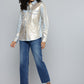 Women's Printed Regular Fit Denim Shirt - 5 View