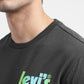 Men's Grey Printed Crew Neck T Shirt - abbe0fed-041d-4631-96e6-4a7f09b8da47 View
