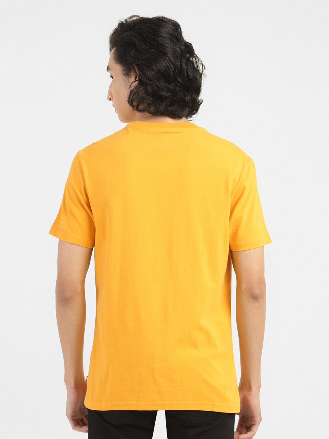 Men's Brand Logo Crew Neck T-shirt - Back View