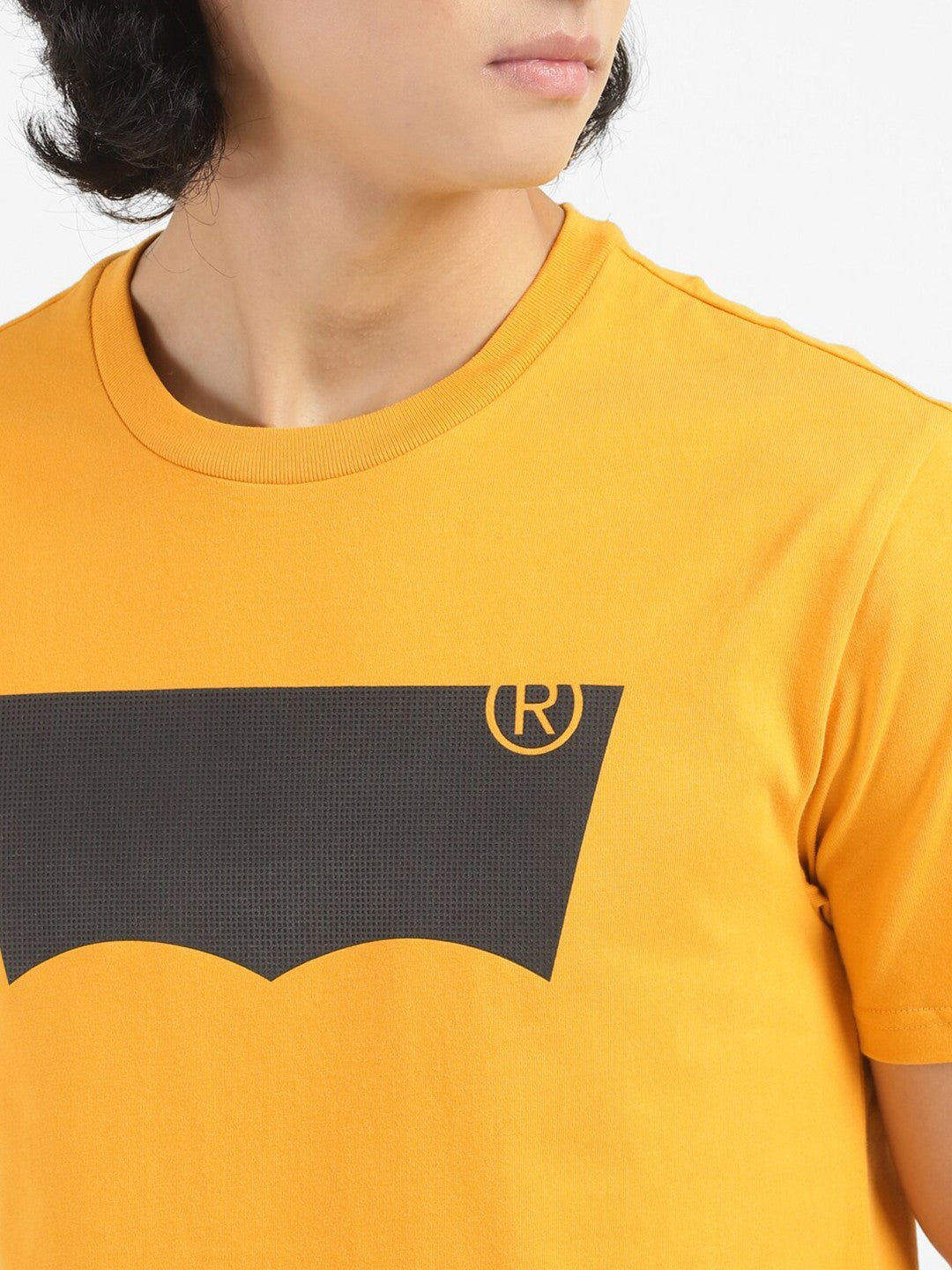 Men's Brand Logo Crew Neck T-shirt - DEtails View