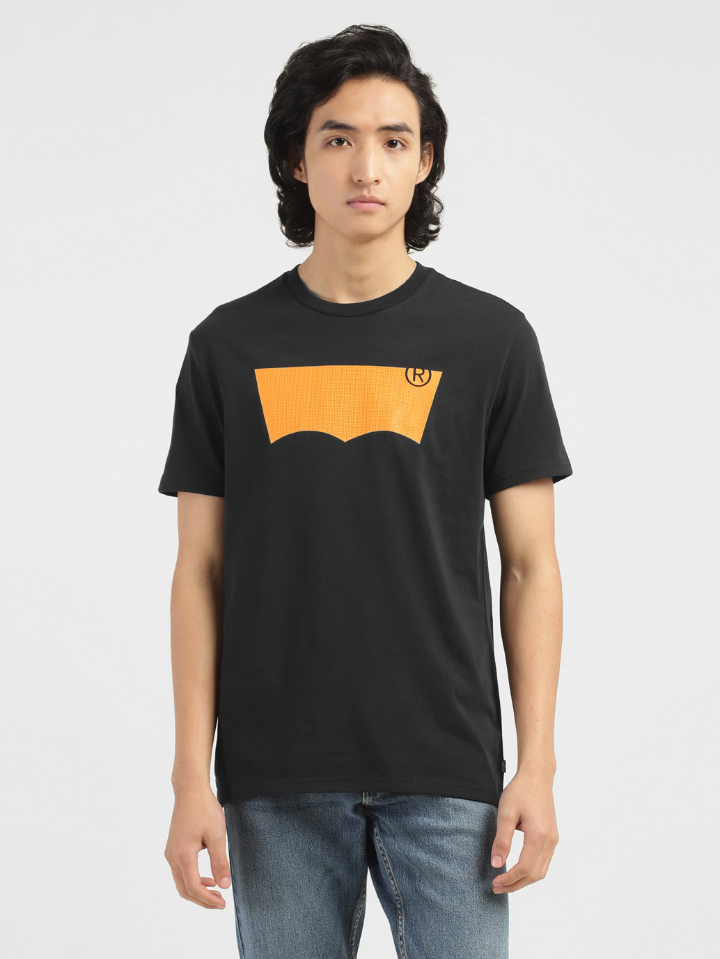 Men's Brand Logo Crew Neck T-shirt Black - 40ca713c-6d29-4f50-a1ba-00929a65136d View