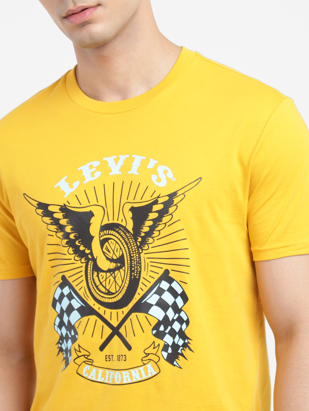 Men's Graphic Print Slim Fit T-shirt - 05234f18-ba1a-436a-9e6b-e9236b7beef6 View
