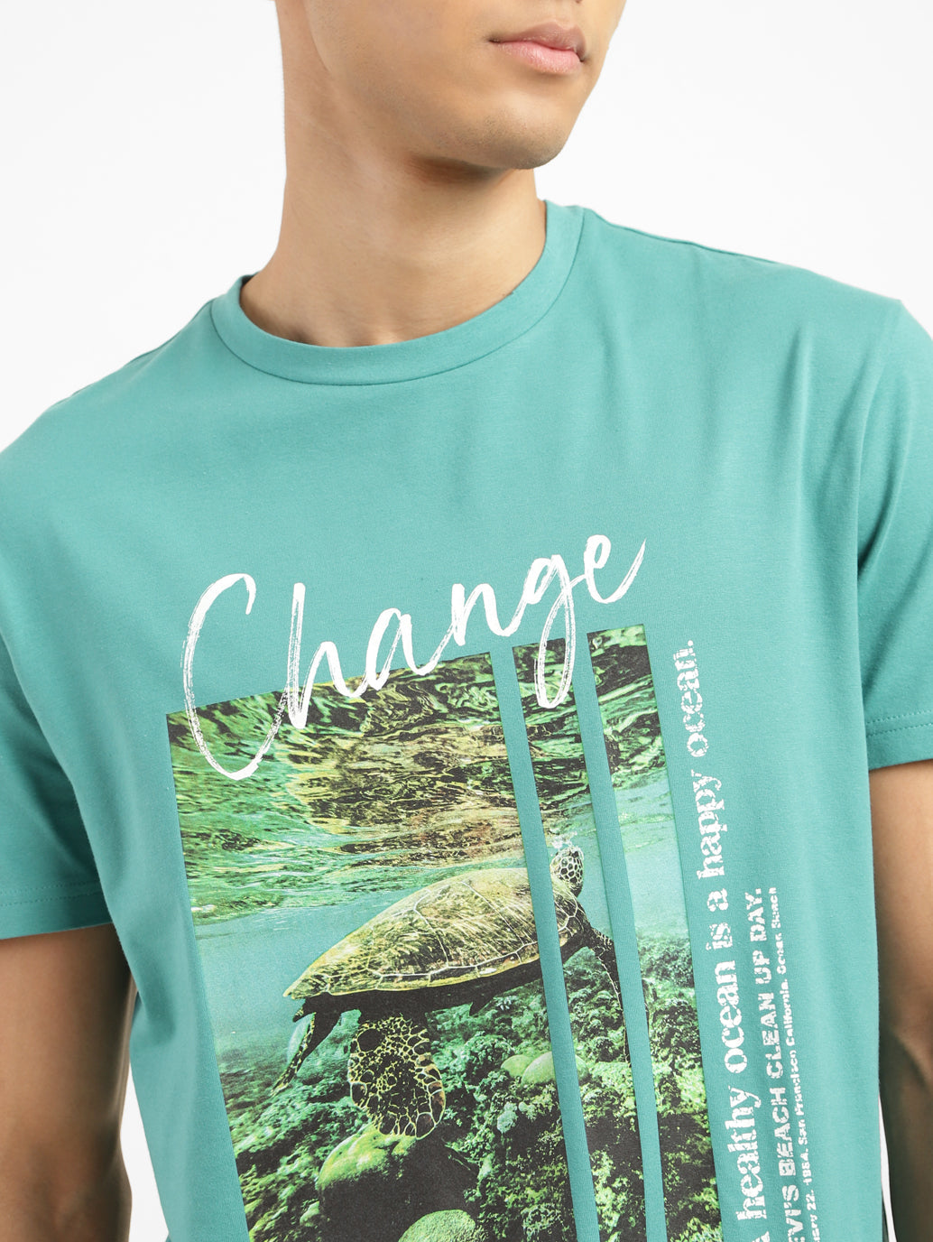 Men's Graphic Print Crew Neck T-shirt - ae7096e2-2437-40f8-8c4c-3a32436b5030 View