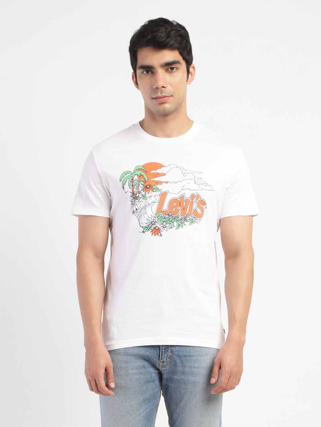 Men's Graphic Print Regular Fit T-shirt White - cc2217dd-54db-48b2-9115-183a2ecefca4 View