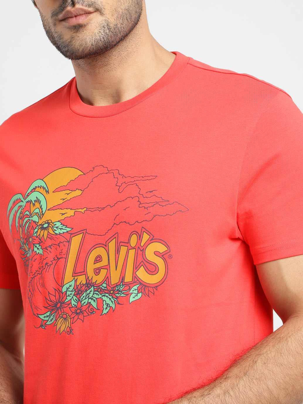 Men's Graphic Print Regular Fit T-shirt - c9ce45a4-9a74-4608-bf2e-7131c8e5f392 View