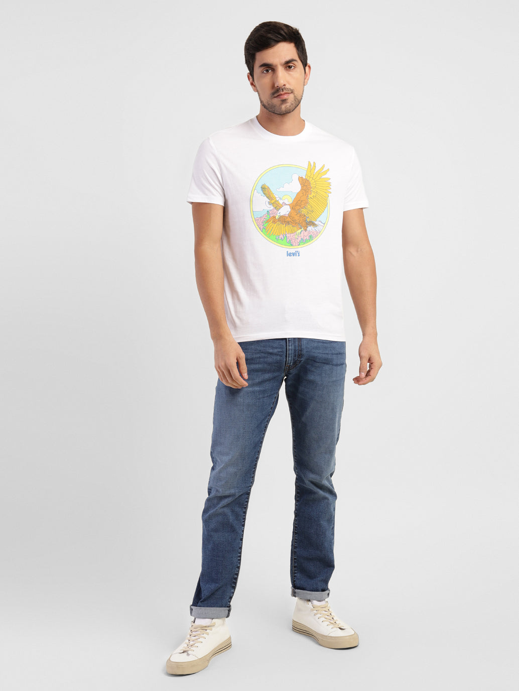 Men's Graphic Print Regular Fit T-shirt - f8274a54-2763-4a88-8466-7b914600a7f0 View