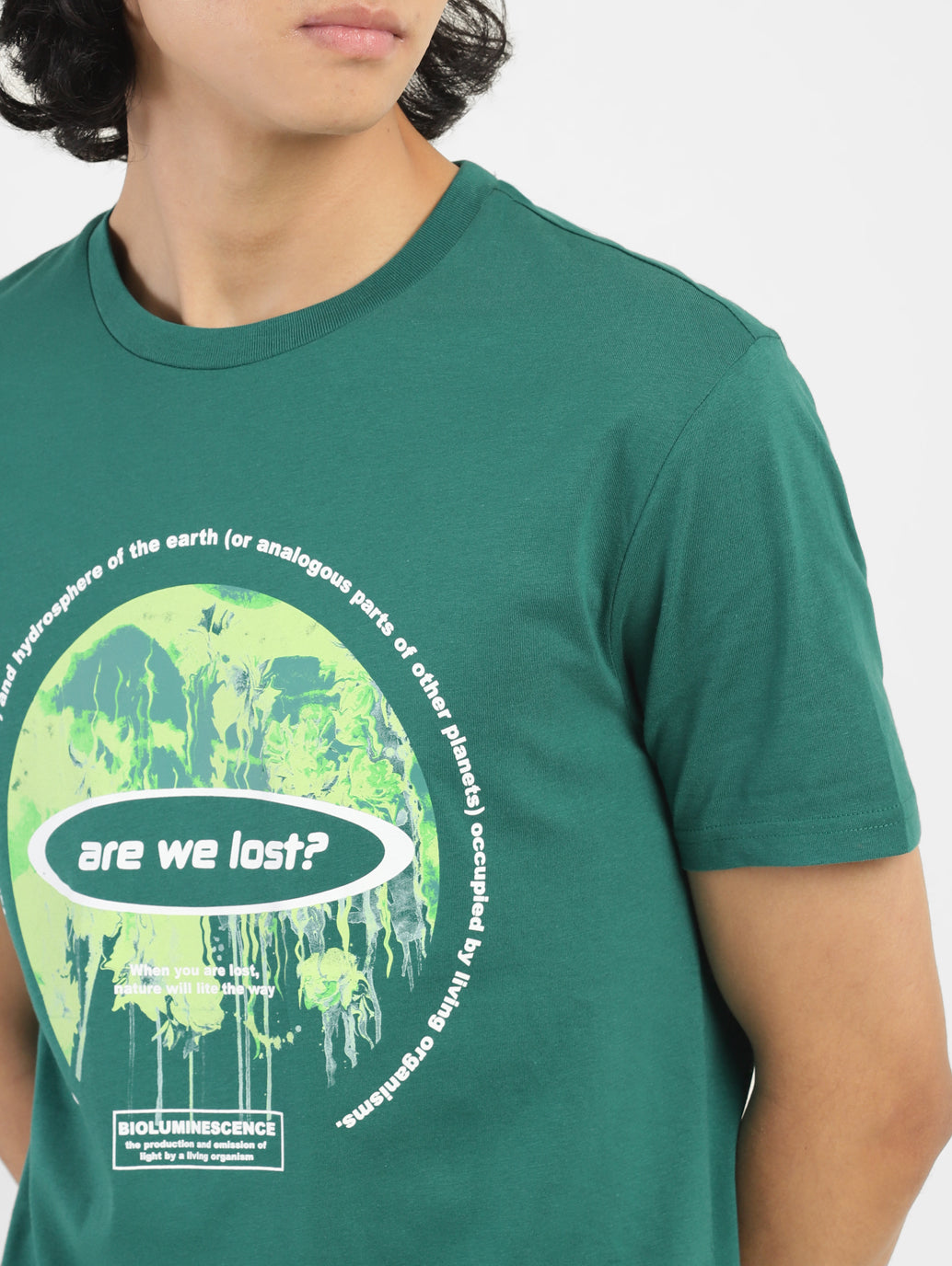 Men's Green Crew Neck T-Shirt - e85a0c82-e4fc-4eb4-893f-50a902777c37 View