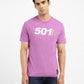 Men's Printed Slim Fit T-shirt Purple - 3b537ffe-a6cb-430d-b9ff-1f7d44f0bc04 View