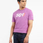 Men's Printed Slim Fit T-shirt Purple - 32b36e9d-a0ac-4d91-b881-cd0fe6c336fa View