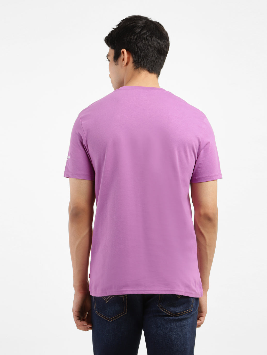 Men's Printed Slim Fit T-shirt Purple - 70bc44d2-a673-4a9b-848c-a6376729f902 View