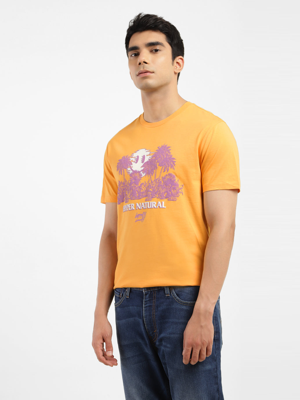 Men's Graphic Printed Regular Fit T-shirt - e06550c0-be4f-4488-bb77-24b14743bc0f View