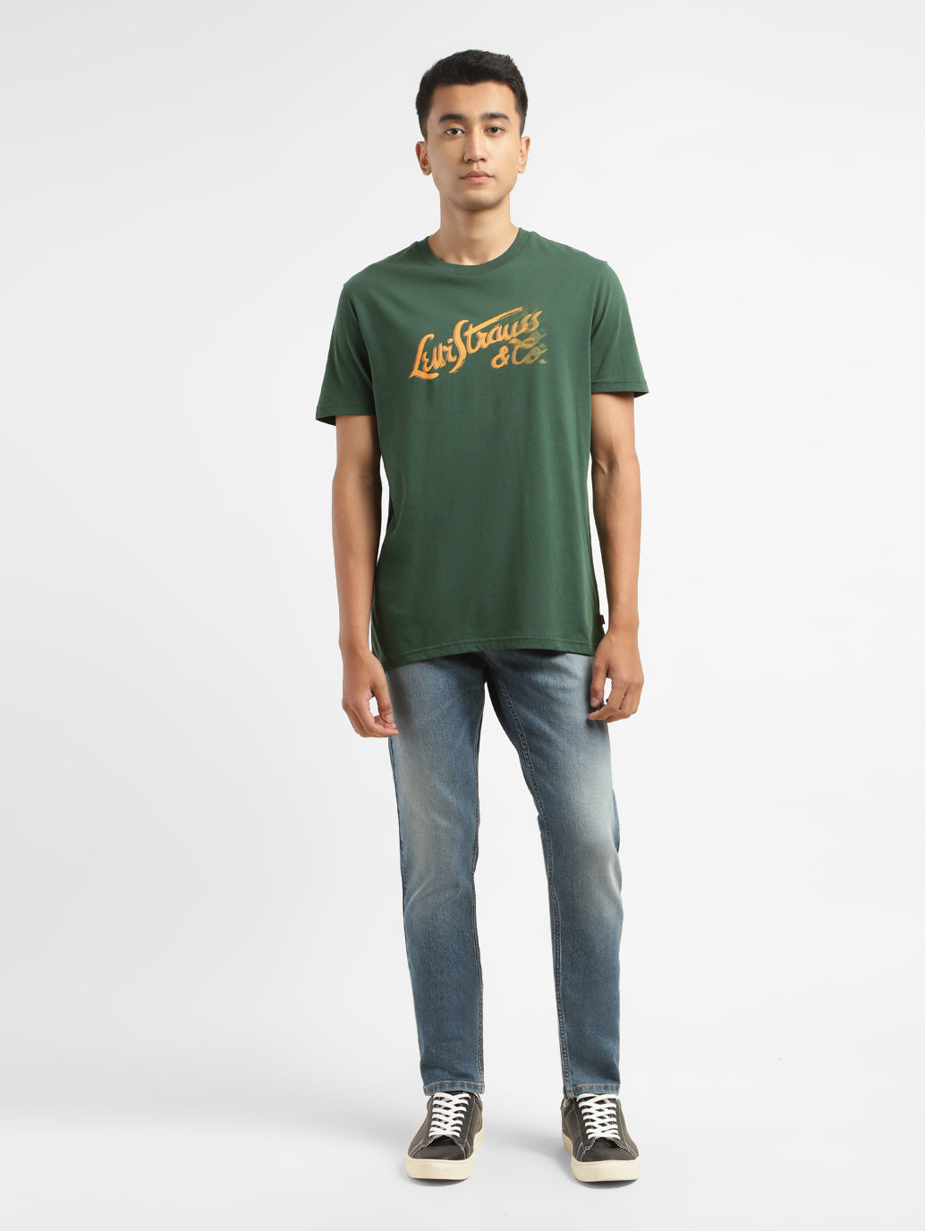 Men's Brand Logo Crew Neck T-shirt - 1320db32-ad60-4b2f-ae3e-643a79da1825 View
