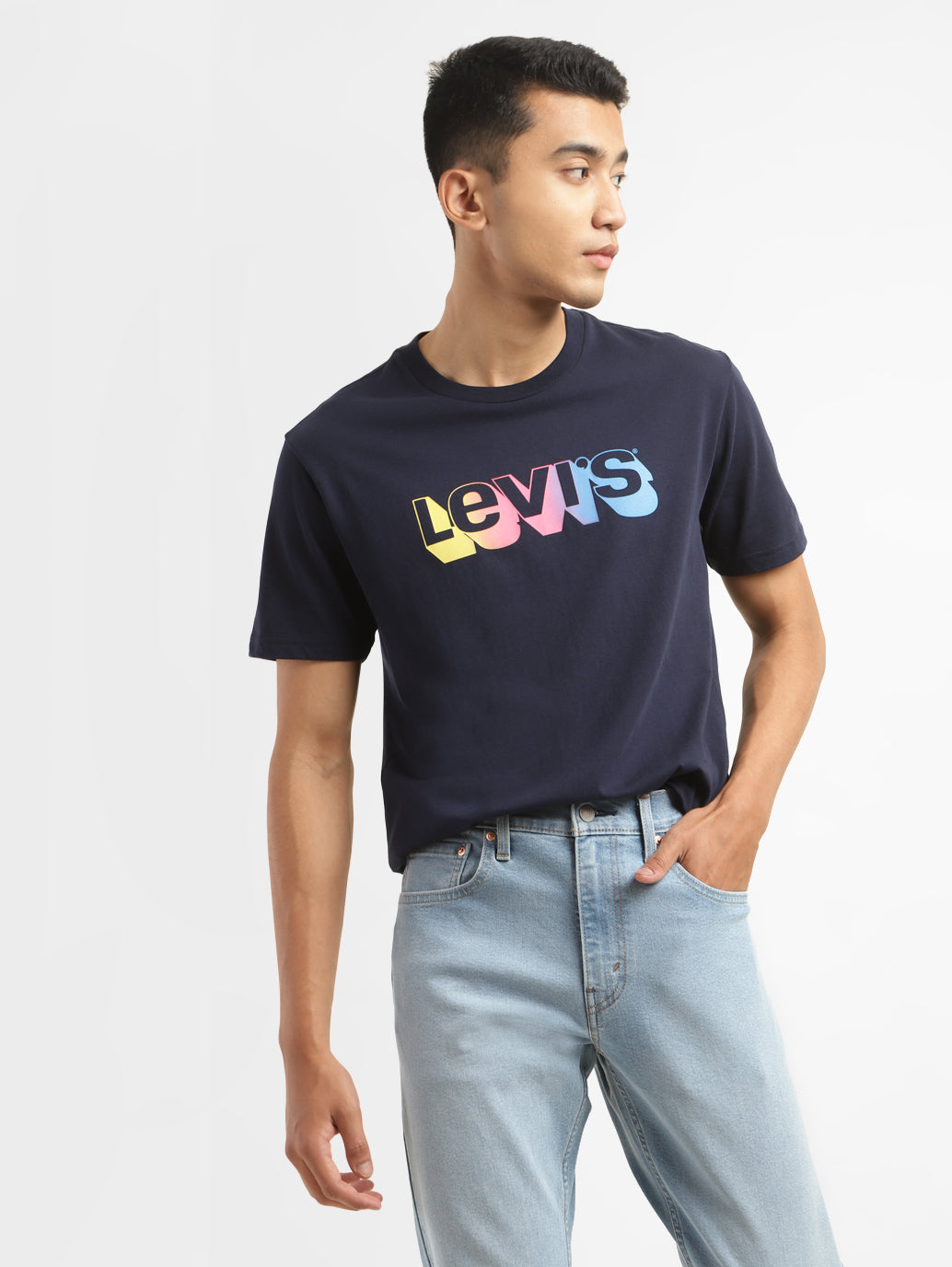 Men's Brand Logo Crew Neck T-shirt - 88fd8d1b-cbad-4ac8-b700-6da0ceecdba3 View