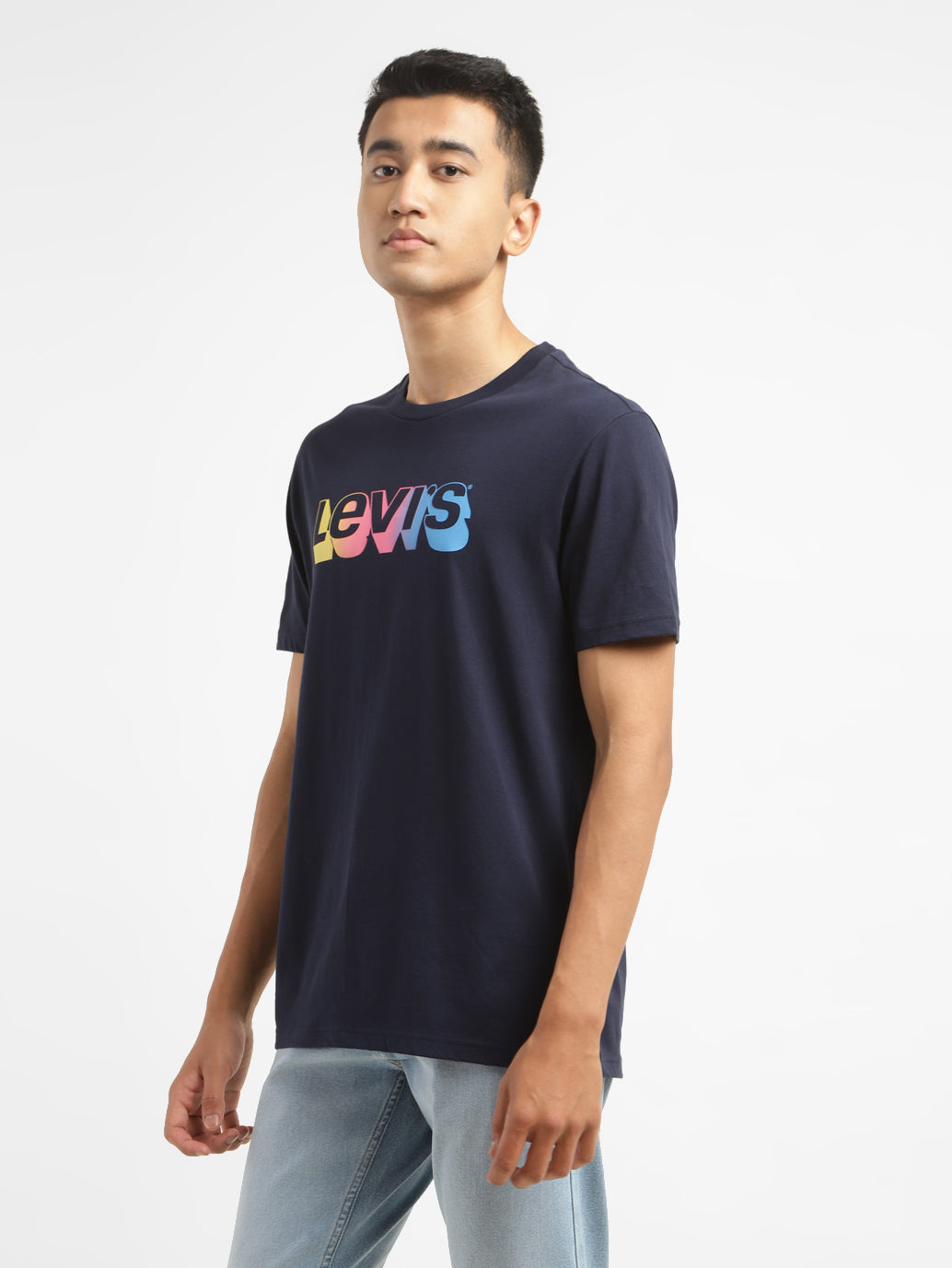 Men's Brand Logo Crew Neck T-shirt - c695b975-095a-4462-970d-05006909e809 View