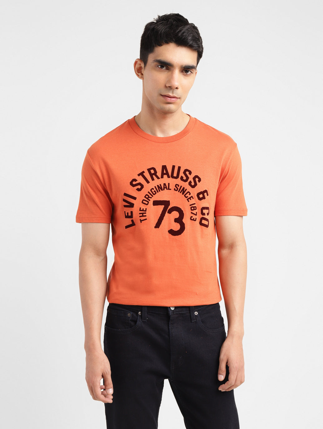 Men's Typographic Print Slim Fit T-shirt - 0a1615a6-a44e-4921-882d-ae28057049c9 View