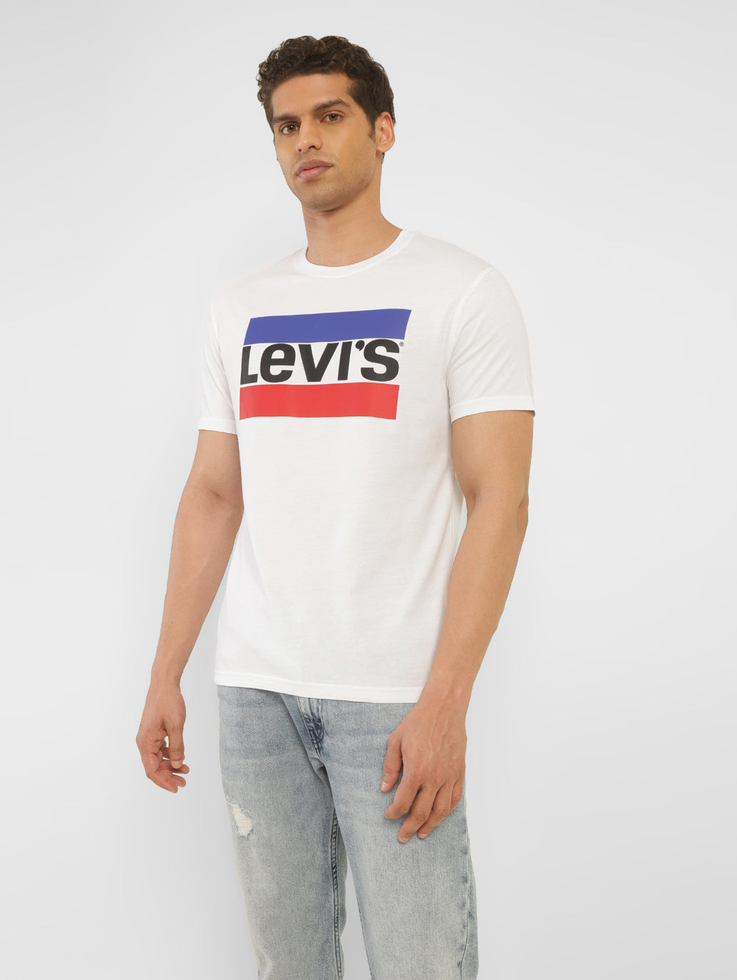 Men's Brand Logo Slim Fit T-Shirt - StyleShot View