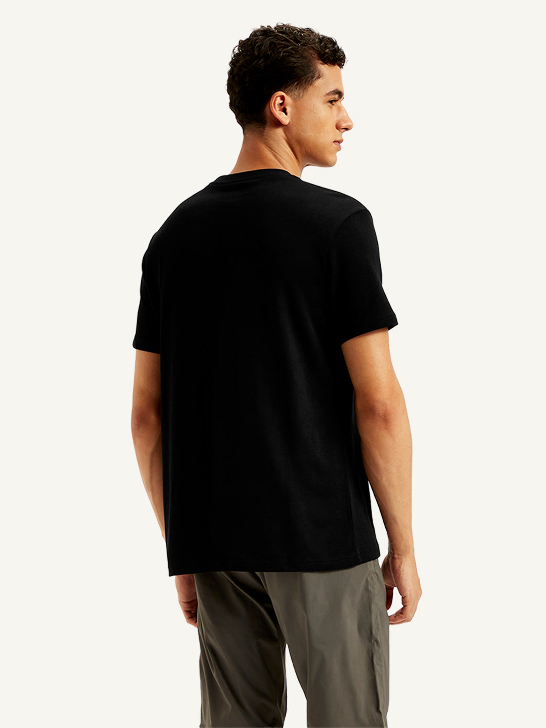 Men's Graphic Print Regular Fit T-Shirt - Back View