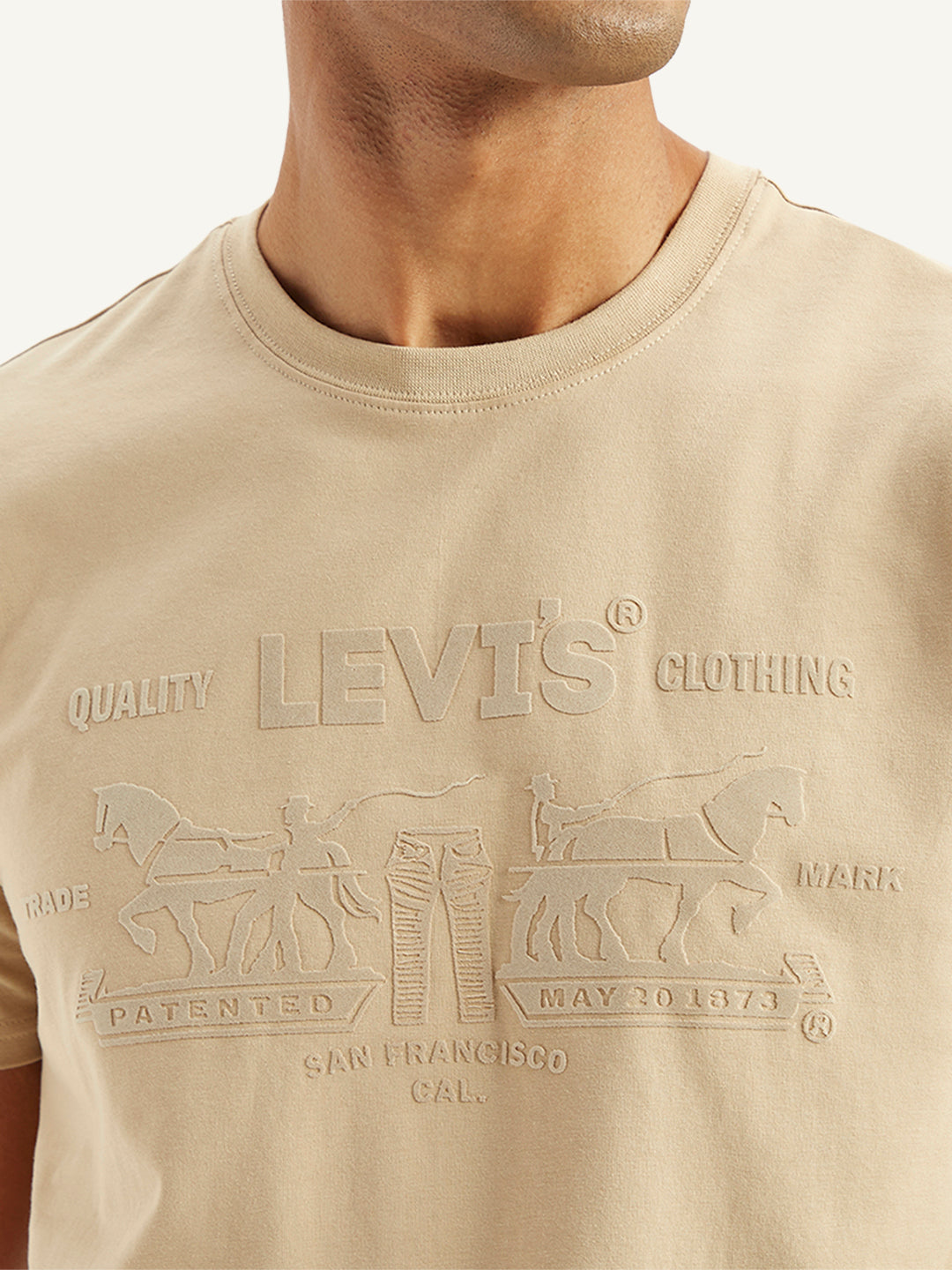 Men's Brand Logo Slim Fit T-Shirt - Detail View