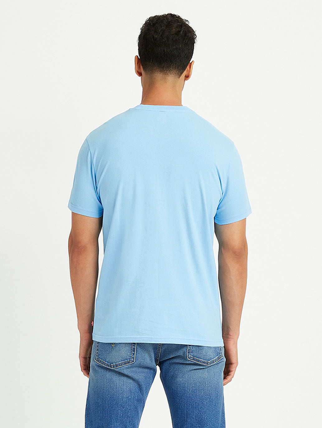 Men's Brand Logo Slim Fit T-Shirt - Back View