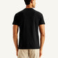 Men's Solid Slim Fit T-Shirt - Back View