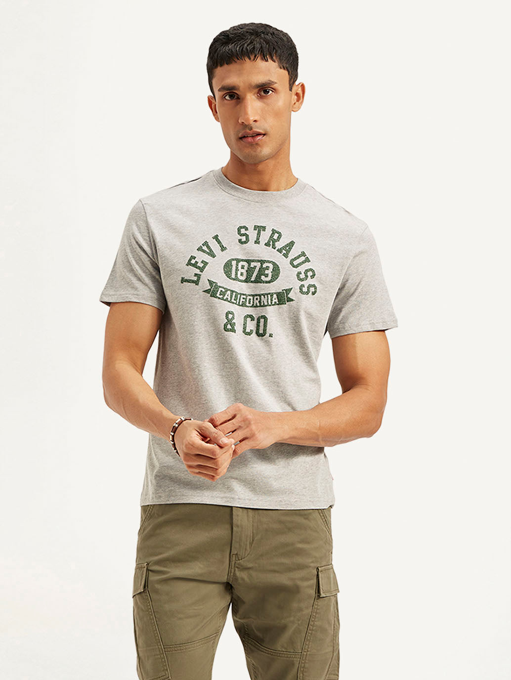 Men's Typographic Print Slim Fit T-Shirt - 24ef383c-cbca-4388-82a2-846a876736c9 View