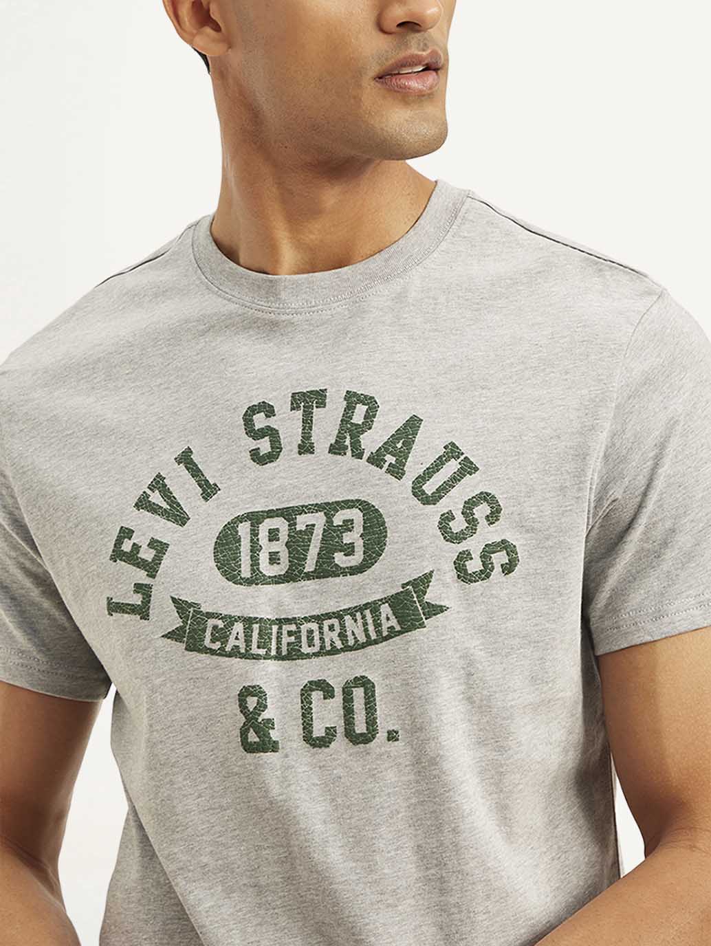 Men's Typographic Print Slim Fit T-Shirt - 56eeb7ea-741a-43f6-ac0c-8dabccdeb2b6 View