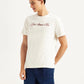 Men's Typographic Print Slim Fit T-shirt - Side View