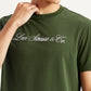 Men's Typographic Print Slim Fit T-shirt - Detail View