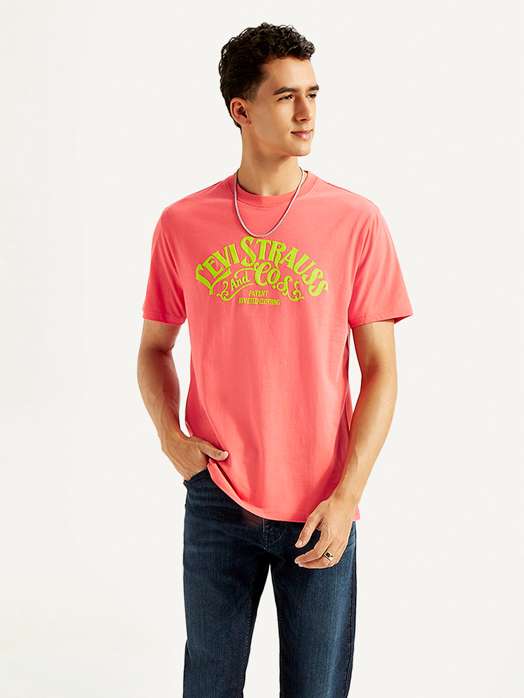 Men's Graphic Print Slim Fit T-shirt - Styleshot View
