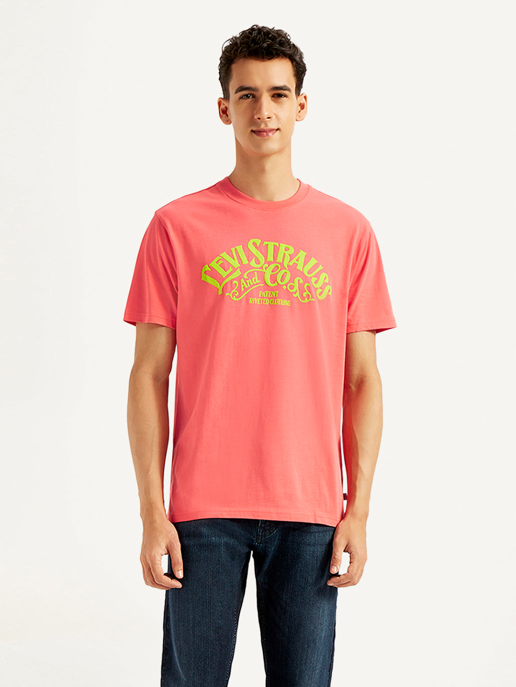 Men's Graphic Print Slim Fit T-shirt - Front View