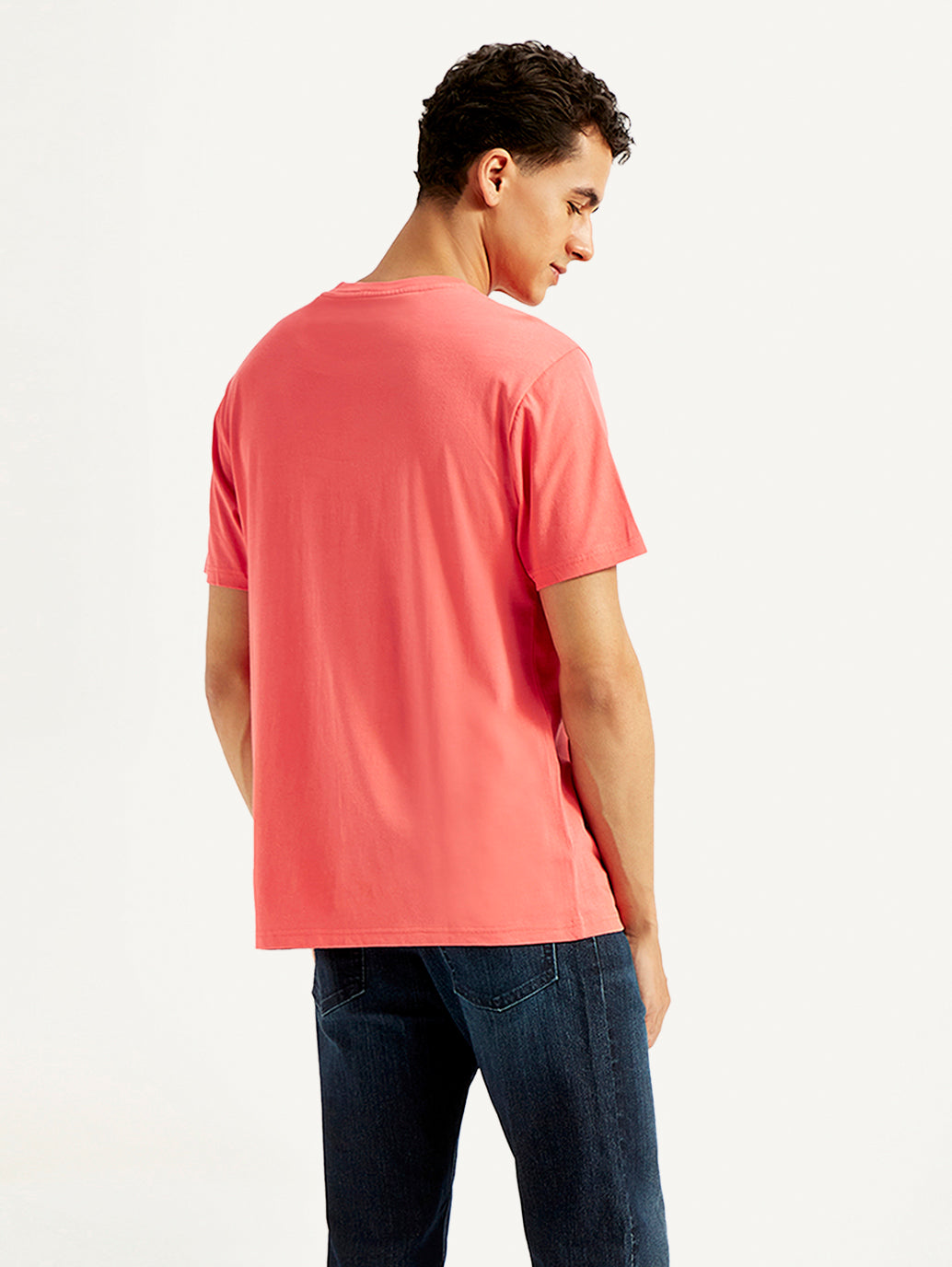 Men's Graphic Print Slim Fit T-shirt - Back View