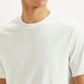 Men's Solid Slim Fit T-shirt - Detail View