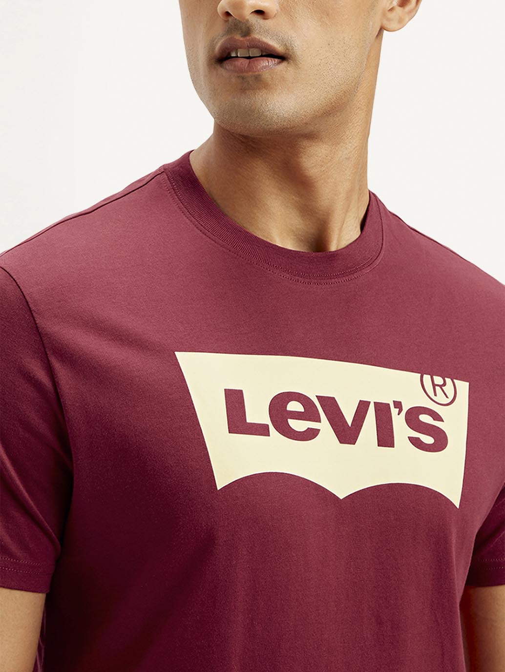 Men's Brand Logo Slim Fit T-shirt - Detail View