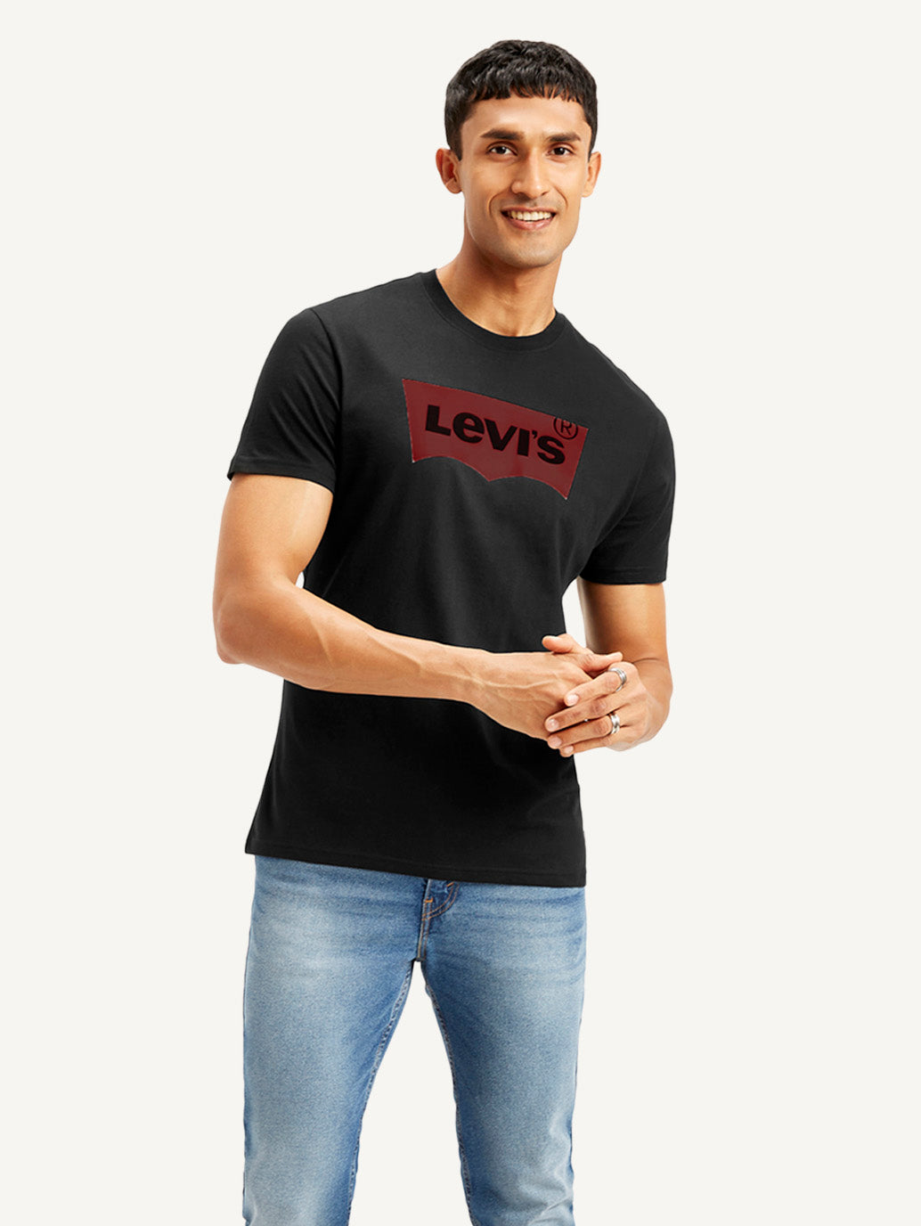 Men's Brand Logo Slim Fit T-shirt - Styleshot View