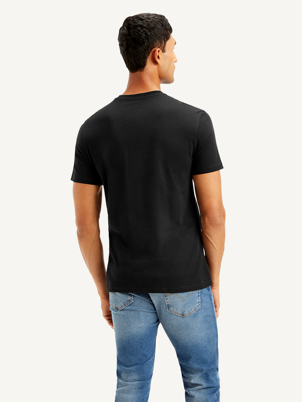 Men's Brand Logo Slim Fit T-shirt - Back View