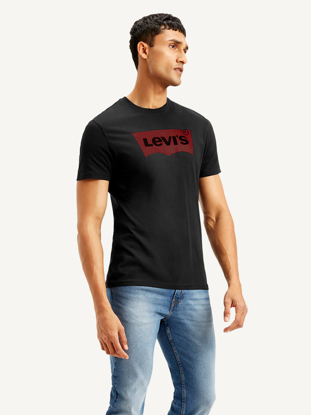 Men's Brand Logo Slim Fit T-shirt - Side View